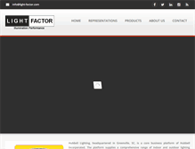 Tablet Screenshot of light-factor.com
